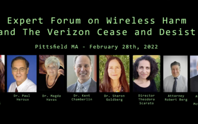 Pittsfield, MA Expert Forum on Cell Tower Radiation and the Verizon Cell Tower Cease and Desist Vote by The Board of Health 