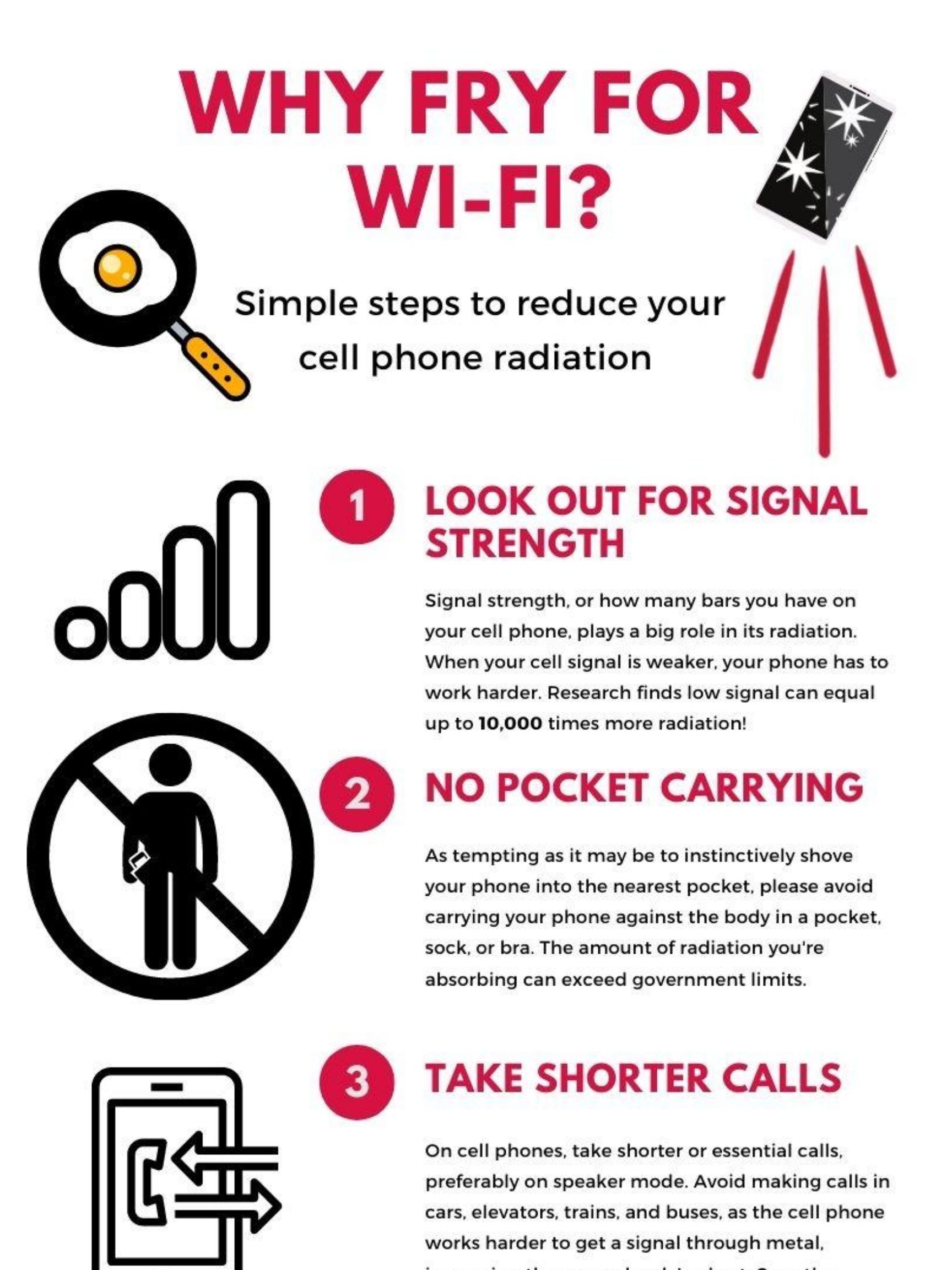 Infographics On Cell Phone Radiation Wi Fi And 5G Environmental 